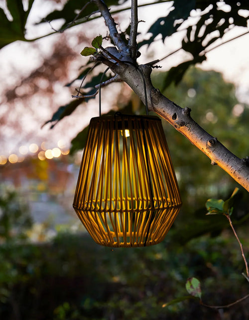Load image into Gallery viewer, Solar Powered Outdoor Rattan Lantern
