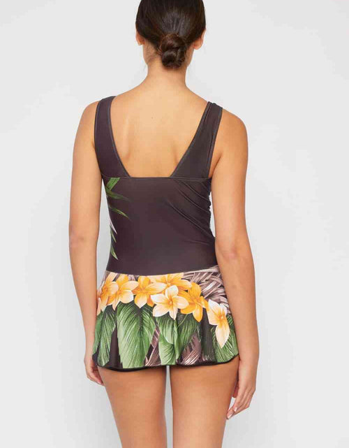 Load image into Gallery viewer, Marina West Swim Dress Aloha Brown - Full Size Clear Waters Swim Dress
