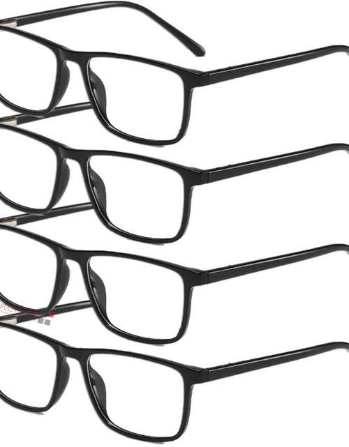 Load image into Gallery viewer, Reading Glasses Mens Womens Unisex Readers Eyeglasses 4 Pack Glasses New Square
