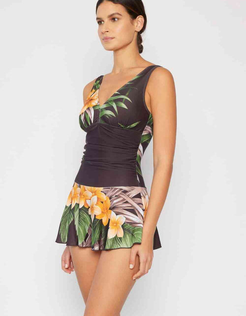Load image into Gallery viewer, Marina West Swim Dress Aloha Brown - Full Size Clear Waters Swim Dress
