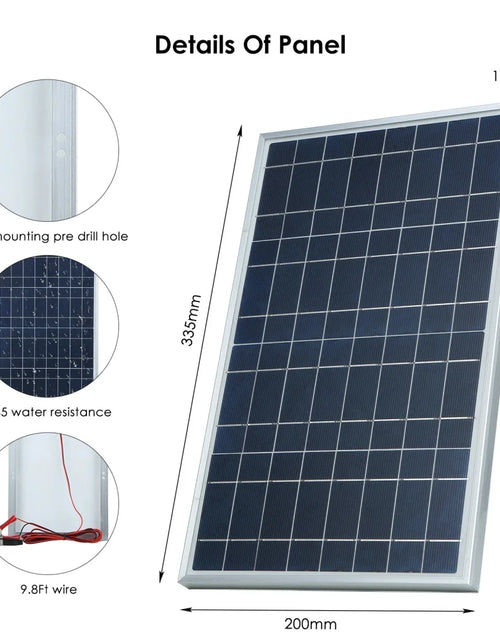 Load image into Gallery viewer, 300W Solar Panel 12V Portable Solar Cell Outdoor Rechargeable Solar Kit Household Solar Generator Solar Charger RV Power Supply
