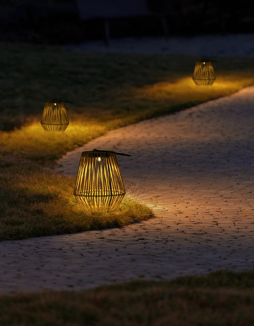 Load image into Gallery viewer, Solar Powered Outdoor Rattan Lantern
