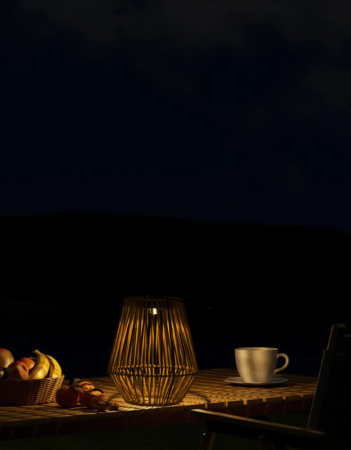 Load image into Gallery viewer, Solar Powered Outdoor Rattan Lantern
